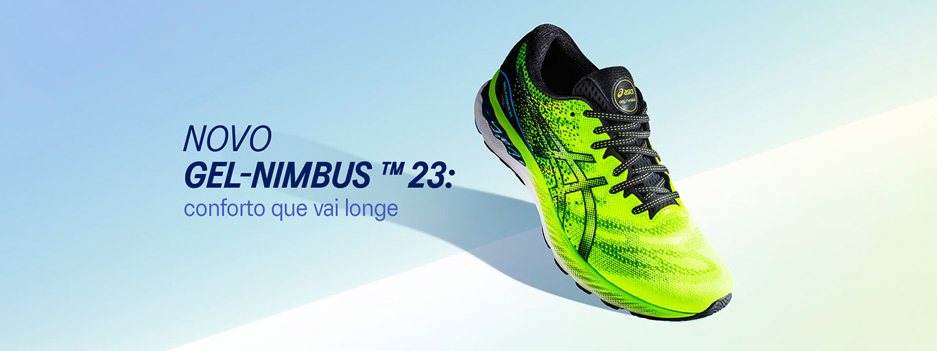 GEL NIMBUS-23™ - Conforto que vai longe